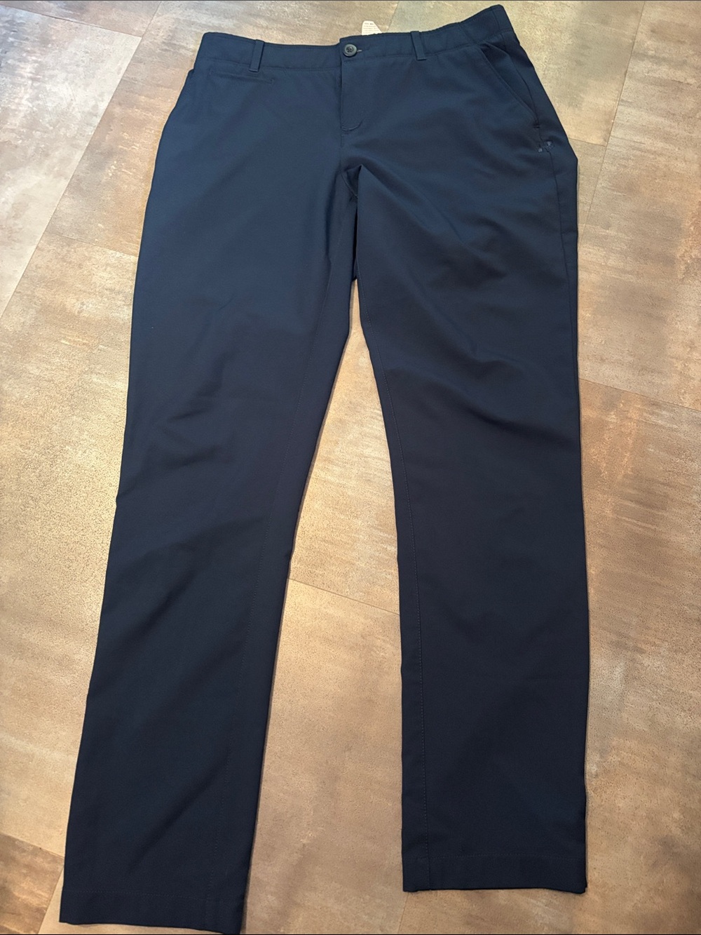 Under Armour Women's Navy Straight-Leg Performance Golf Pants size 8